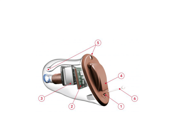 Aparat słuchowy wewnątrzuszny schemat budowy